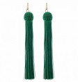 Pendientes de Flecos - Verde